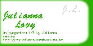 julianna lovy business card